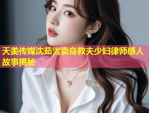 天美传媒沈茹雪卖身救夫少妇律师感人故事揭秘  第1张